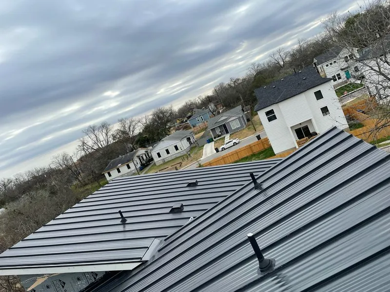 Standing seam metal roof panels with vents for Skylight Repair in Columbia City